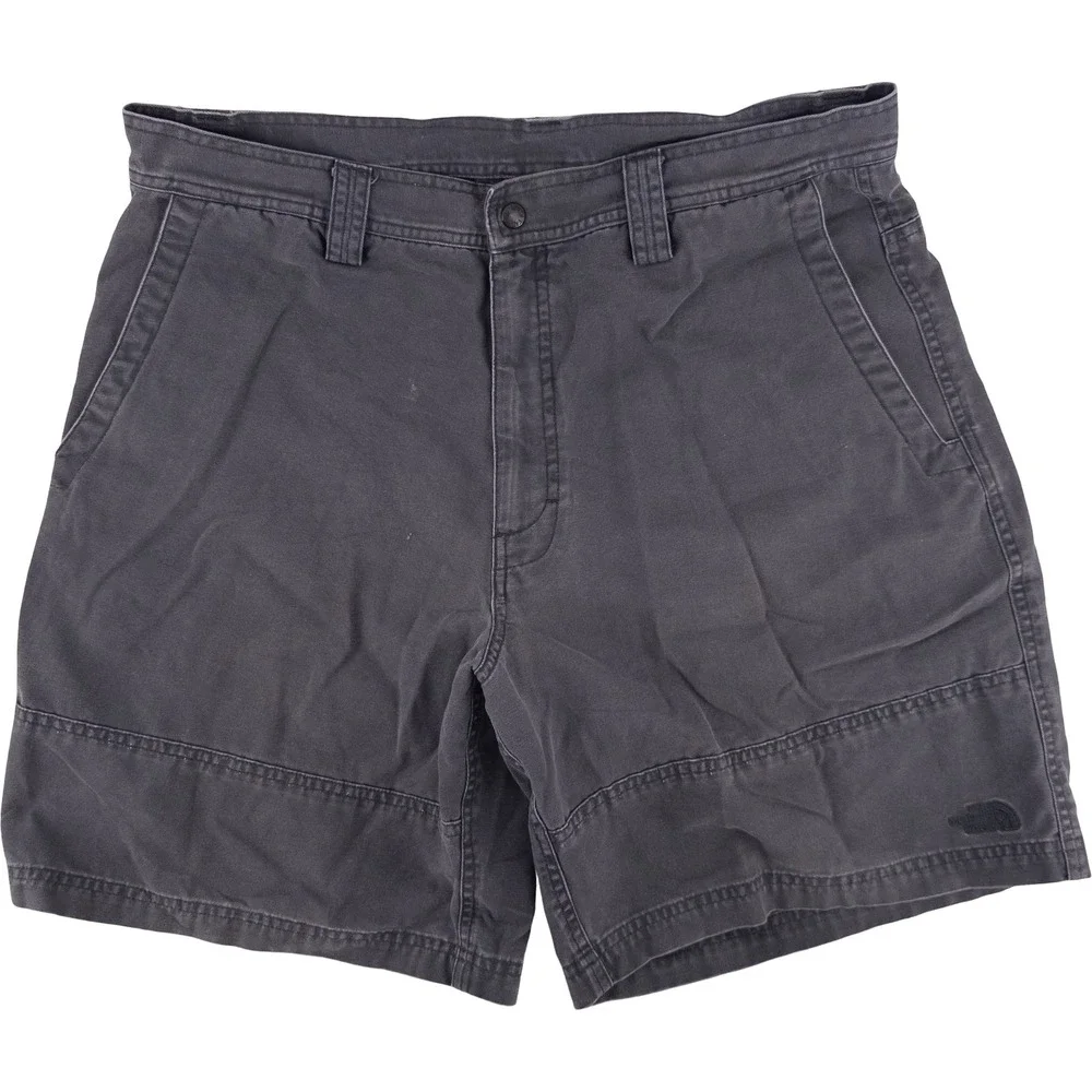 The North Face Mens 36 Utility Shorts Charcoal Grey Cotton Canvas Gorpcore Y2K